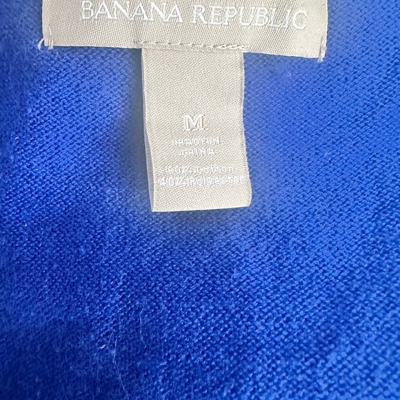 Banana Republic Blue Textured Knit Sweater – Size M - Picture 7 of 7